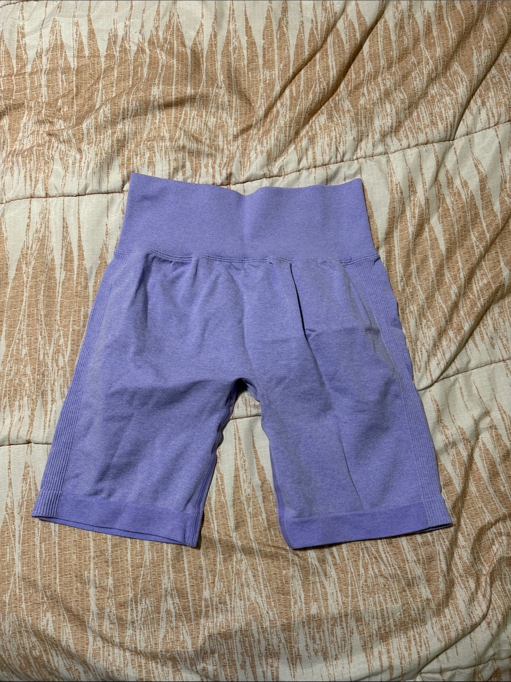 SHEIN Lavender High-Waist Seamless Bike Shorts